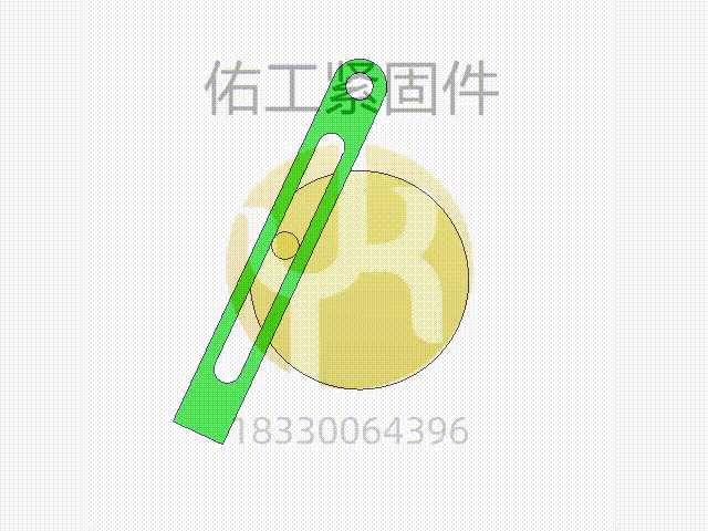 圖085 用曲柄擺動導(dǎo)桿機(jī)構(gòu) 模擬內(nèi)外槽輪機(jī)構(gòu)運(yùn)動 47.gif