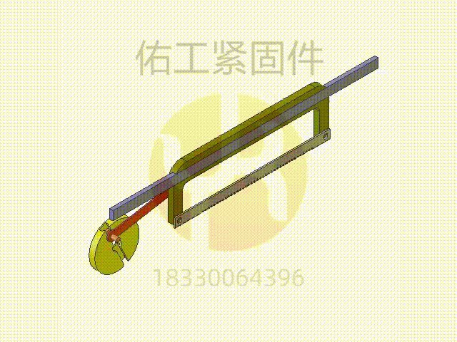圖219 弓鋸床主運動機構.gif